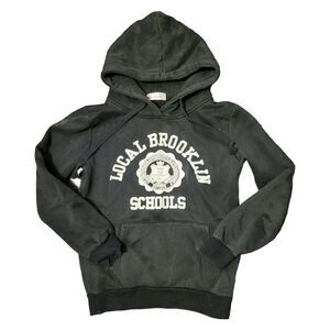 2/$20 Vintage Y2K Black Funny Graphic Hoodie Sweatshirt Sweater Top Size: XS